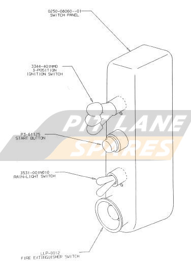 COCKPIT SWITCH ASSY Diagram